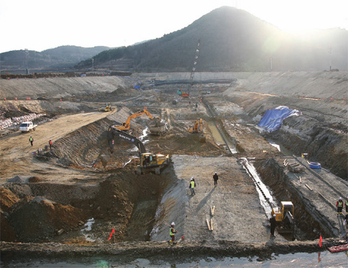▲ 달성보 공사 현장 ⓒ 이오봉 기자