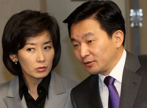 ▲ 한나라당 서울시장 경선후보인 나경원 의원(왼쪽)과 원희룡 의원 ⓒ 연합뉴스
