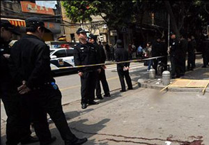 ▲ 지난 3월 푸젠(福建)성 난핑(南平)시 초등학생 살해사건 현장 ⓒ&nbsp;온바오닷컴 캡처&nbsp;