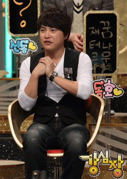 ▲ SBS 강심장에 출연한 안재모 ⓒ 뉴데일리