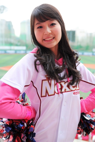 ▲ 넥센 히어로즈 치어리더 김민주 양.  ⓒ 김상엽 기자 