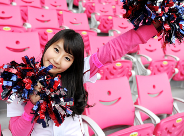 ▲ 넥센 히어로즈 치어리더 김민주 양.  ⓒ 김상엽 기자 