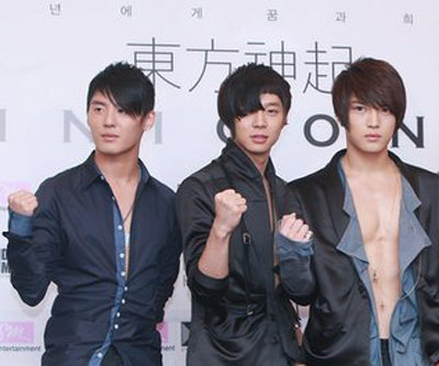 ▲ 일본에서 신 유닛 결성 후 활동에 나서는 동방신기 세 멤버 (왼쪽부터 시아준수, 믹키유천, 영웅재중) ⓒ 연합뉴스