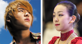 ▲ 시아준수(좌)와 아사다 마오