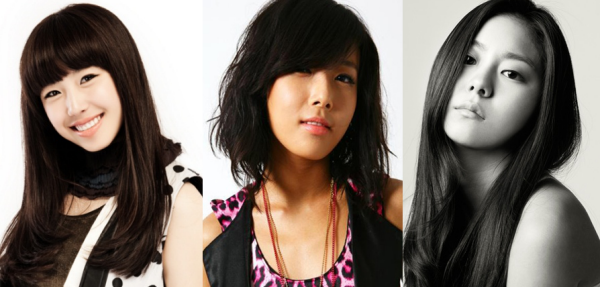 ▲ '오소녀' 시절 함께 데뷔를 준비하던 시크릿 전효성(좌)&middot;원더걸스 유빈(중)&middot;애프터스쿨 유이(우). ⓒ 뉴데일리