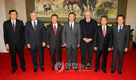 ▲ 베이징서 열린 6자회담 대표들. ⓒ 연합뉴스