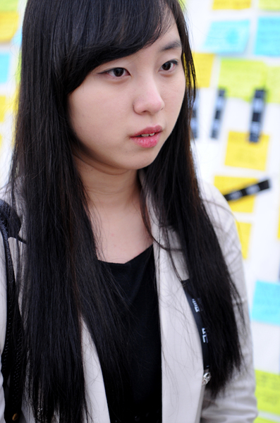 ▲ 김하령씨는 인터뷰 도중 눈시울을 붉히며 