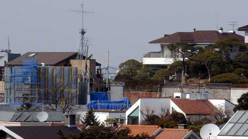 ▲ 이건희 회장 자택(뒤편 왼쪽) ⓒ 연합뉴스