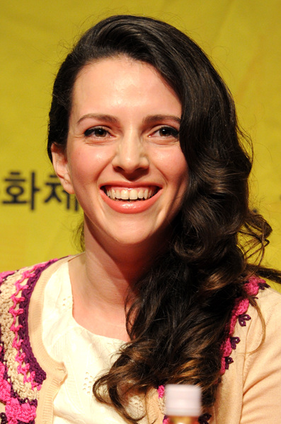 ▲ 제11회 전주국제영화제 개막작 '키스할것을' 공식 기자회견에 참여한 배우 마리나 미쉘슨 ⓒ 김상엽 기자