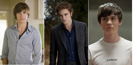 ▲ 스파이더맨 4 차기 주인공 자리를 두고 경합을 벌여온 할리우드 신예스타 (왼쪽부터)잭 에프론, 로버트 패틴슨, 로건 레먼 ⓒ 자료사진