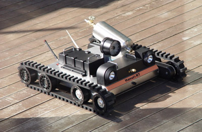 ▲ 사우디에 관련 기술을 수출하기로 한 경계로봇 ⓒ 뉴데일리