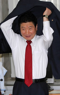 ▲ 안상수 한나라당 원내대표. ⓒ연합뉴스