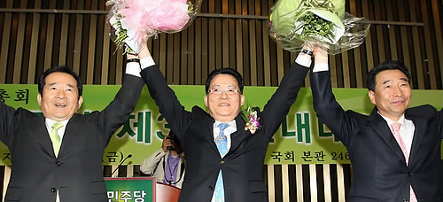 ▲ 7일 민주당 신임 원내대표로 선출된 박지원 의원 ⓒ 연합뉴스