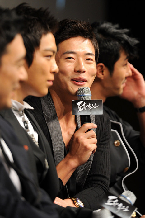 ▲ 영화 '포화속으로' 제작보고회에 참석한 권상우 ⓒ 김상엽 기자