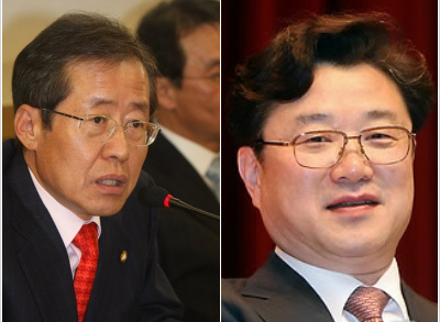 ▲ 홍준표 한나라당 의원(왼쪽)과 김준규 검찰총장(오른쪽) ⓒ 연합뉴스