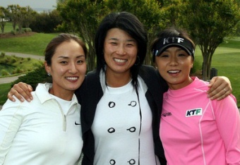 ▲ LPGA 진출 1세대 박지은, 박세리, 김미현(왼쪽부터) 선수. ⓒ&nbsp;연합뉴스