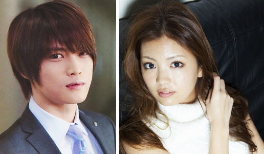 ▲ 열애설에 휩싸인 영웅재중(좌)와 야노 미키코(우)&nbsp;