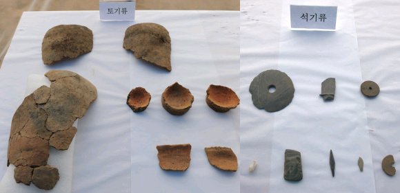 ▲ 4대강 살리기 공사가 한창인 강원도 원주시 섬강 일대에서 청동기시대~원삼국시대에 이르는 유물이 발견됐다. ⓒ 김상엽 기자