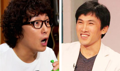 ▲ 연기자 탁재훈(좌)과 유오성(우)