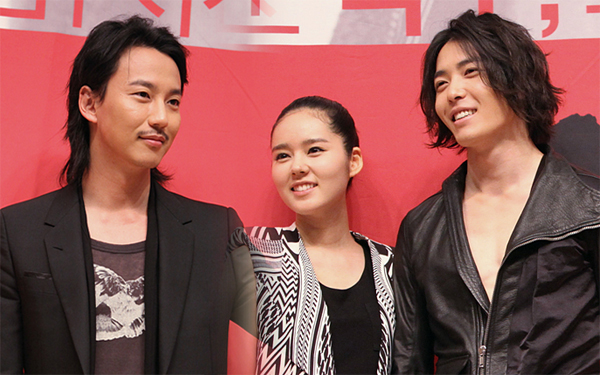 ▲ SBS 드라마 스페셜 '나쁜남자' 제작발표회(왼쪽부터 김남길, 한가인, 김재욱)&nbsp;ⓒ 뉴데일리