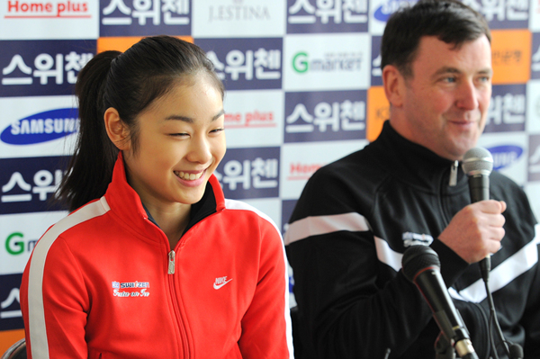 ▲ 김연아 선수와&nbsp;브라이언 오서 코치.&nbsp;ⓒ 뉴데일리