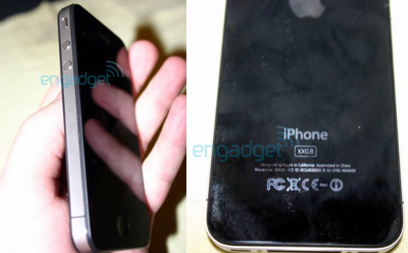 ▲ 아이폰 4세대로 추정되는 휴대전화의 앞면과 뒷면 ⓒ engadget