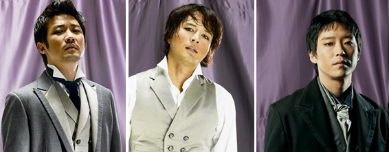 ▲ 뮤지컬 '잭더리퍼' 다니엘役 캐스팅(왼쪽부터 안재욱, 김성민, 엄기준)&nbsp;ⓒ 뉴데일리