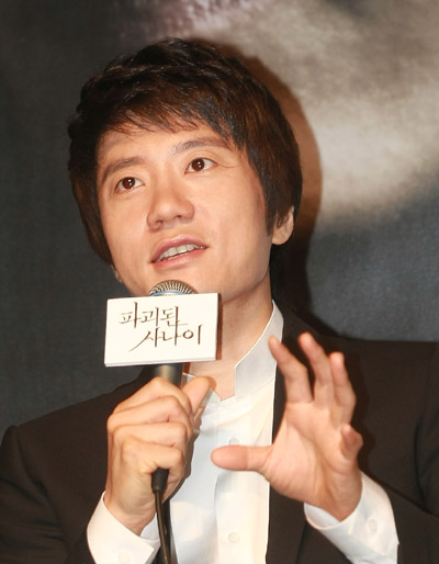 ▲ 영화 '파괴된 사나이' 제작보고회에 참석한 배우 김명민 ⓒ 뉴데일리