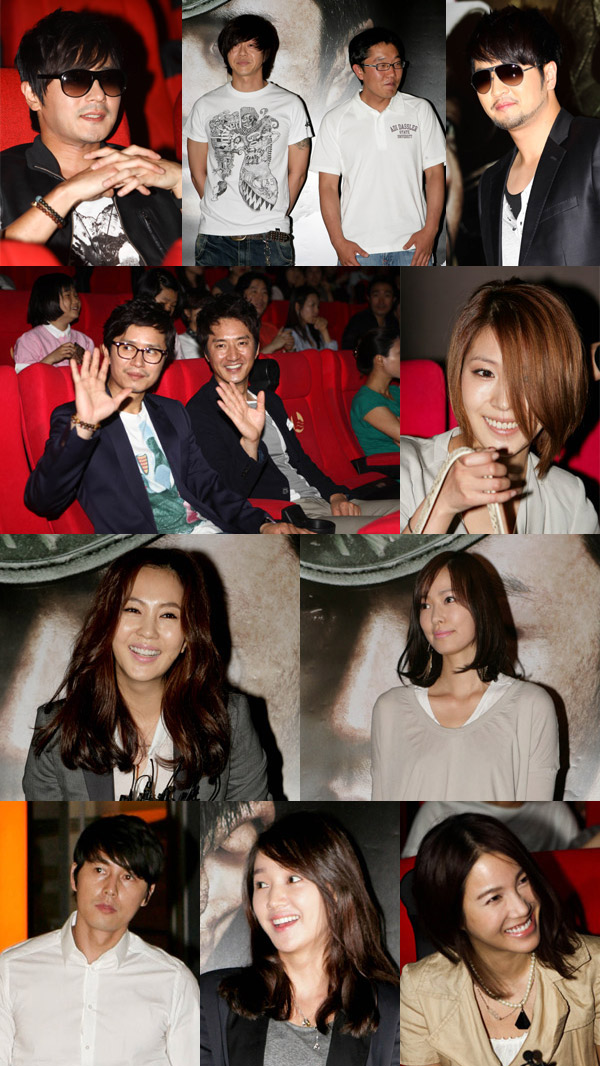 ▲ 영화 '포화속으로' VIP 시사회에 참석한 스타들 ⓒ 뉴데일리