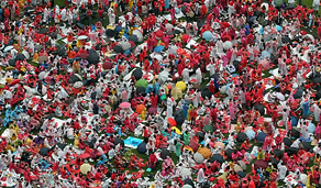 ▲ 서울광장을 가득 메운 월드컵 응원&nbsp;인파&nbsp;ⓒ 연합뉴스