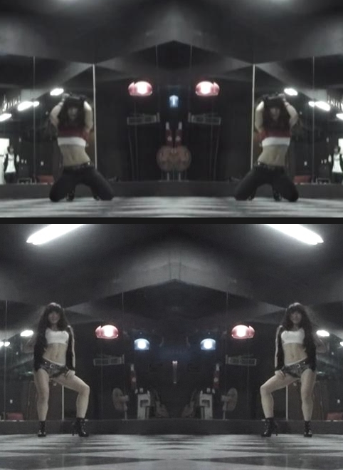 ▲ 북한선수 지윤남(왼쪽)과 한우리 ⓒ 뉴데일리