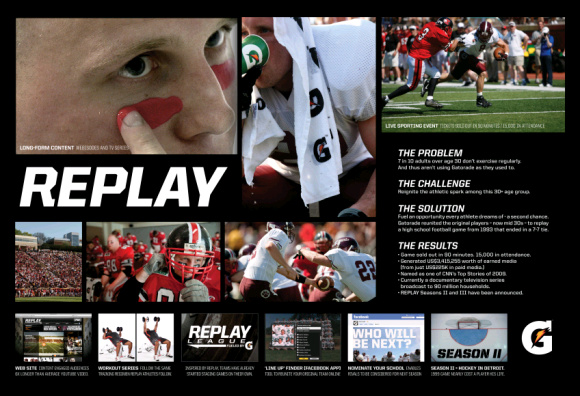 ▲ 제 57회 칸 국제광고제에서 그랑프리에 오른 게토레이 광고 'REPLAY' ⓒ 뉴데일리