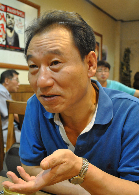 ▲ 민중극단 '6.25전쟁과 이승만'의 이승만 役 배우 박기산 ⓒ 뉴데일리