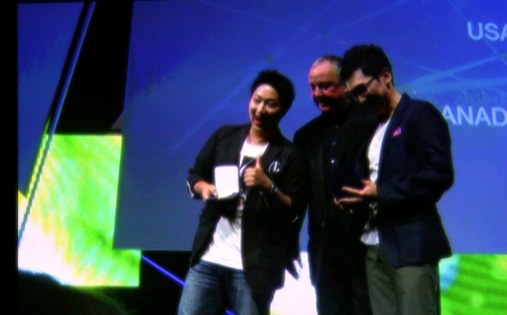 ▲ 금상을 수상한 김진형 아트디렉터와 이성하 카피라이터 ⓒ 뉴데일리