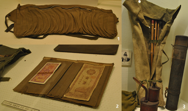 ▲ 미군 모포를&nbsp;재활용한 생활용품&nbsp;ⓒ 뉴데일리