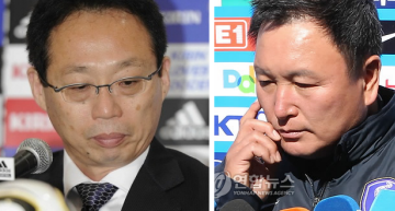 ▲ 오카다 감독과 허정무 감독(우). &nbsp;ⓒ 연합뉴스