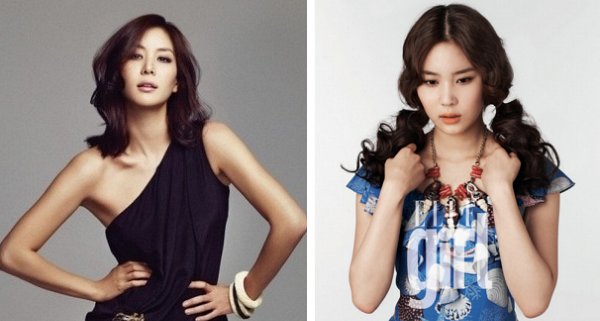 ▲ 신인배우 김소영(우)과 고소영(좌).