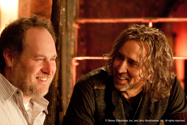 ▲ 영화 '마법사의 제자'의 존 터틀타웁 감독(좌)과 배우 니콜라스 케이지(우)