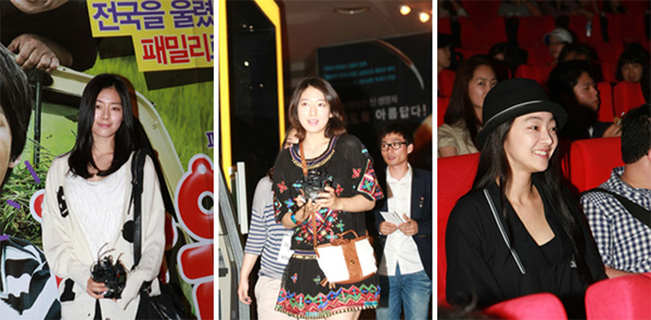 ▲ 영화 '마음이2' VIP시사회 현장(왼쪽부터 홍수아, 박신혜, 서효림) ⓒ 뉴데일리