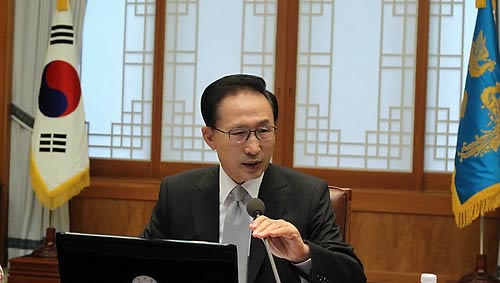 ▲ 이명박 대통령이 19일 청와대에서 수석비서관회의를 주재하고 있다. ⓒ연합뉴스