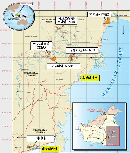 ▲ 바얀리소스社 광산 및 석탄터미널 위치도 ⓒ 뉴데일리