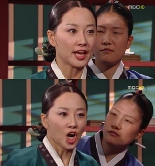 ▲ '티벳궁녀'라는 애칭을 받게된 결정적인 장면. ⓒ 방송화면 캡쳐