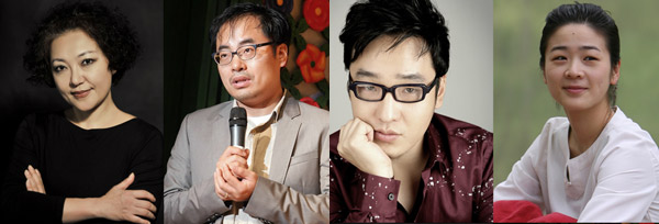 ▲ 뮤지컬 <서편제> 연출진(왼쪽부터 이지나, 조광화, 윤일상, 이자람) ⓒ 뉴데일리