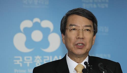 ▲ 정운찬 국무총리가 29일 기자회견을 열고 총리직 사퇴 의사를 밝히고 있다. ⓒ연합뉴스