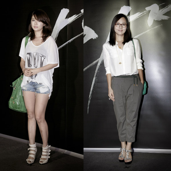 ▲ 영화 '아저씨' VIP 시사회에 참석한 윤은혜(좌)와 유진(우) ⓒ 뉴데일리