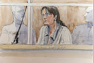 ▲ 베로니크 쿠르조의 재판 광경을 묘사한 프랑스 신문의 삽화 ⓒ 자료사진