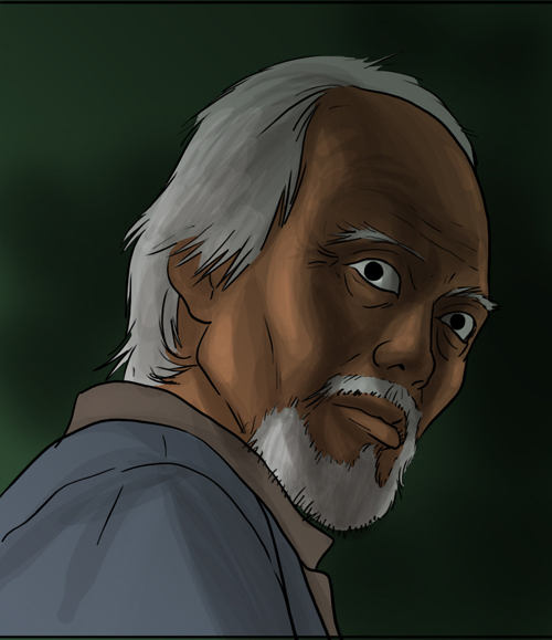 ▲ 윤태호 작가의 영화 <이끼> 정재영 캐리커처