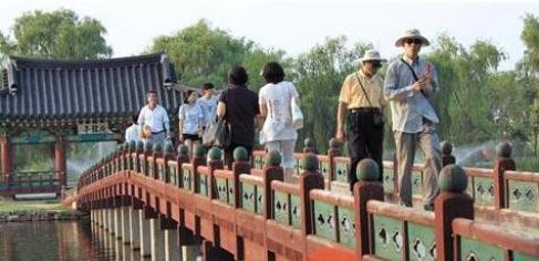 ▲ 요즘 일본 관광객들은 충남 부여의 백제시대 연못 궁남지(사진 아래) 같은 유적지와 숨은 명소를 즐겨 찾고 있다. /이태경 기자 ecaro@chosun.com&middot;이혜운 기자