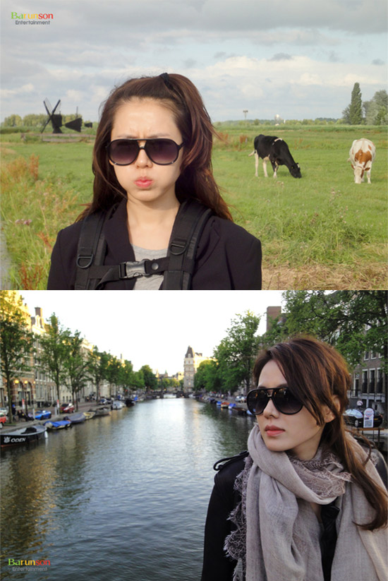 ▲ 손예진 공식 홈페이지를 통해 공개된 네덜란드 여행 사진 ⓒ 바른손엔터테인먼트