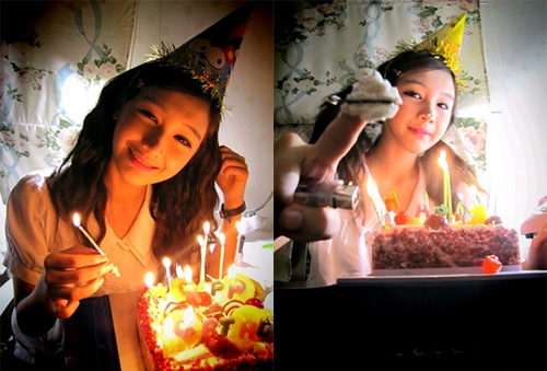 ▲ 얼짱스타 김슬미가 임미향의 생일축하 사진을 올려 네티즌의 관심이 쏠리고 있다. ⓒ&nbsp;김슬미 미니홈피&nbsp;